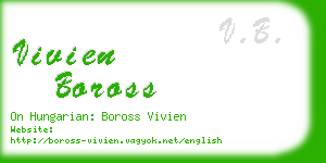 vivien boross business card